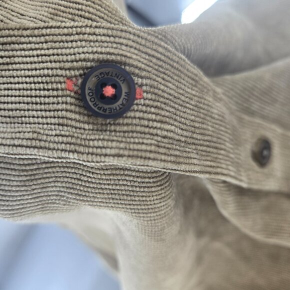 Original Weatherproof Vintage Olive Green Corduroy Button Down Shirt Medium - Picture 3 of 11